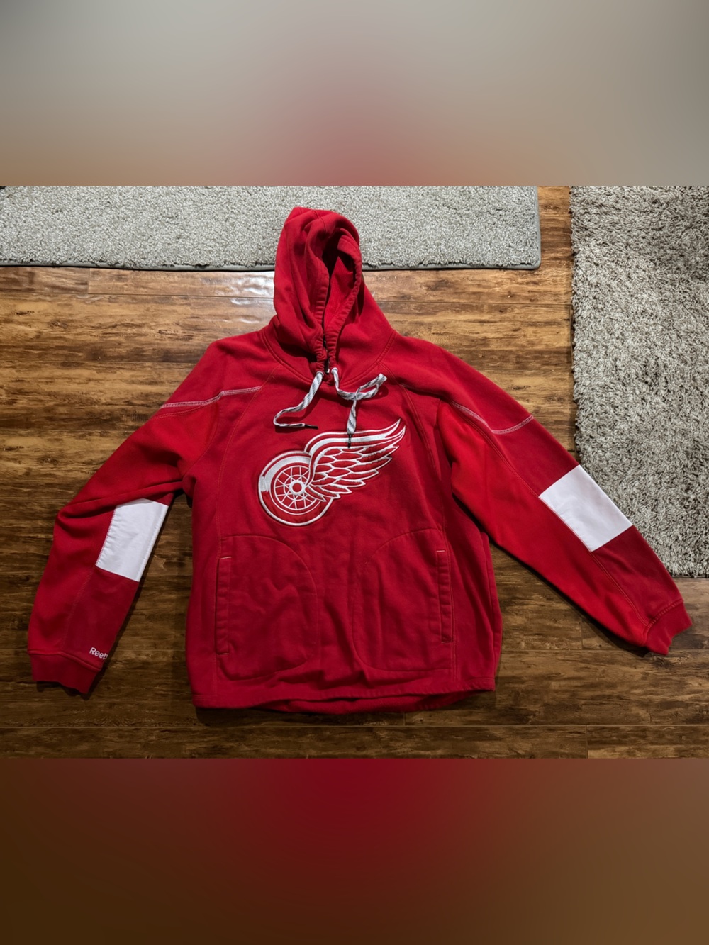 Official NHL Reebok Face Off Collection Detroit Red Wings Hoodie Youth Large